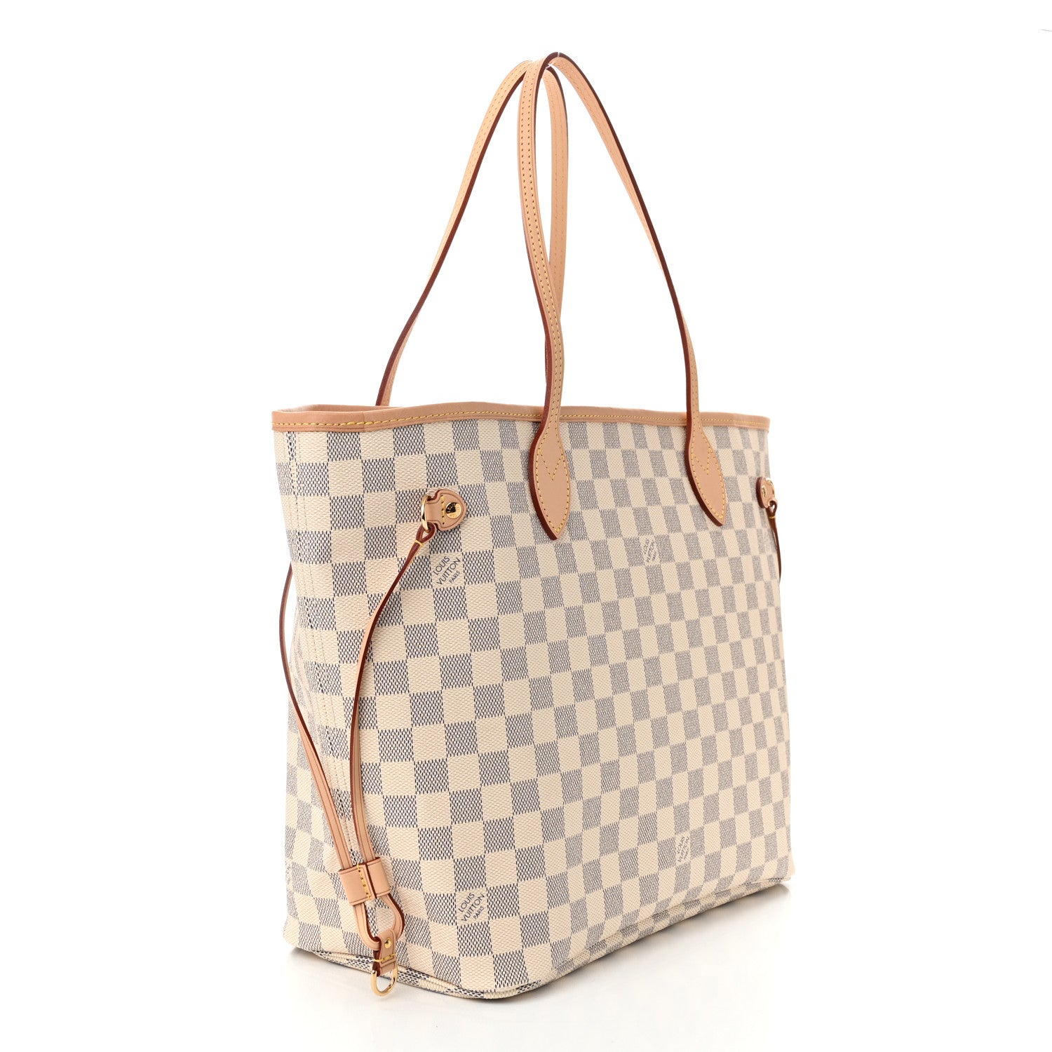 Louis Vuitton Damier Azur Neo Neverfull MM Rose Ballerine 2 of 9