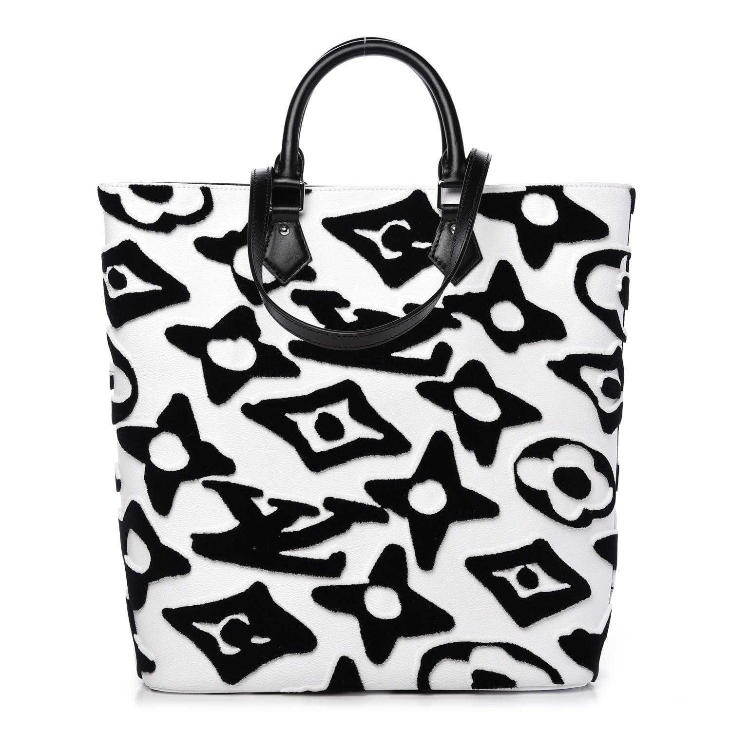 Louis Vuitton X UF Tufted Monogram Tufted Cabas White Black 1 of 10