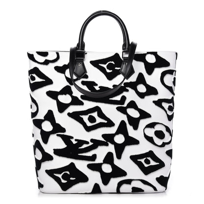Louis Vuitton X UF Tufted Monogram Tufted Cabas White Black 1 of 10