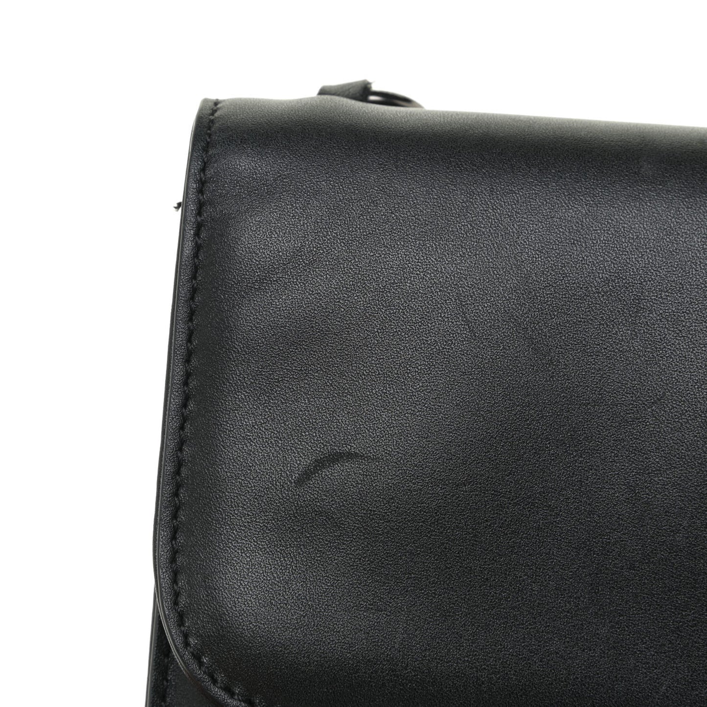 Vitello Medium Glam Lock Rockstud Flap Black