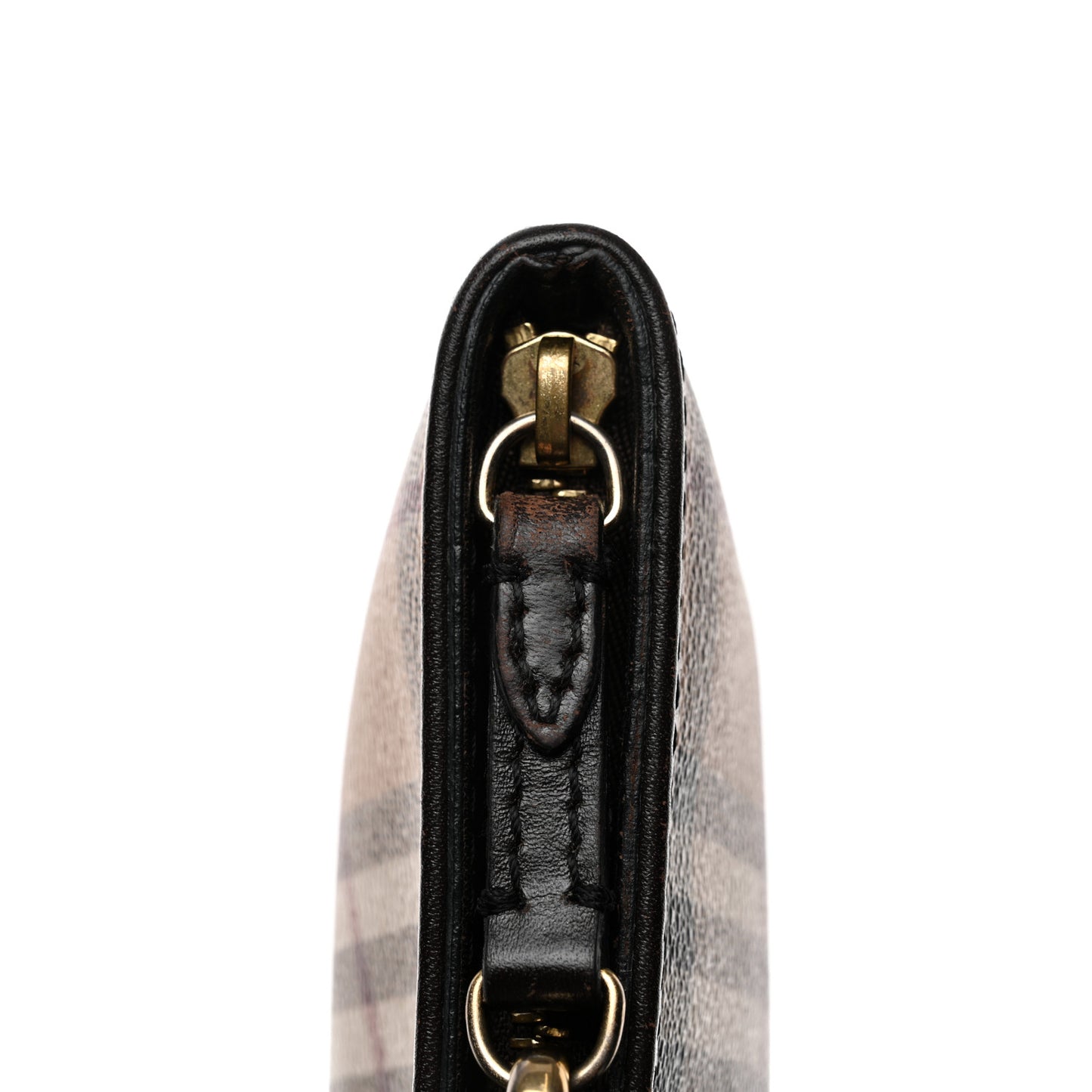 Haymarket Check Clara Pochette Chocolate