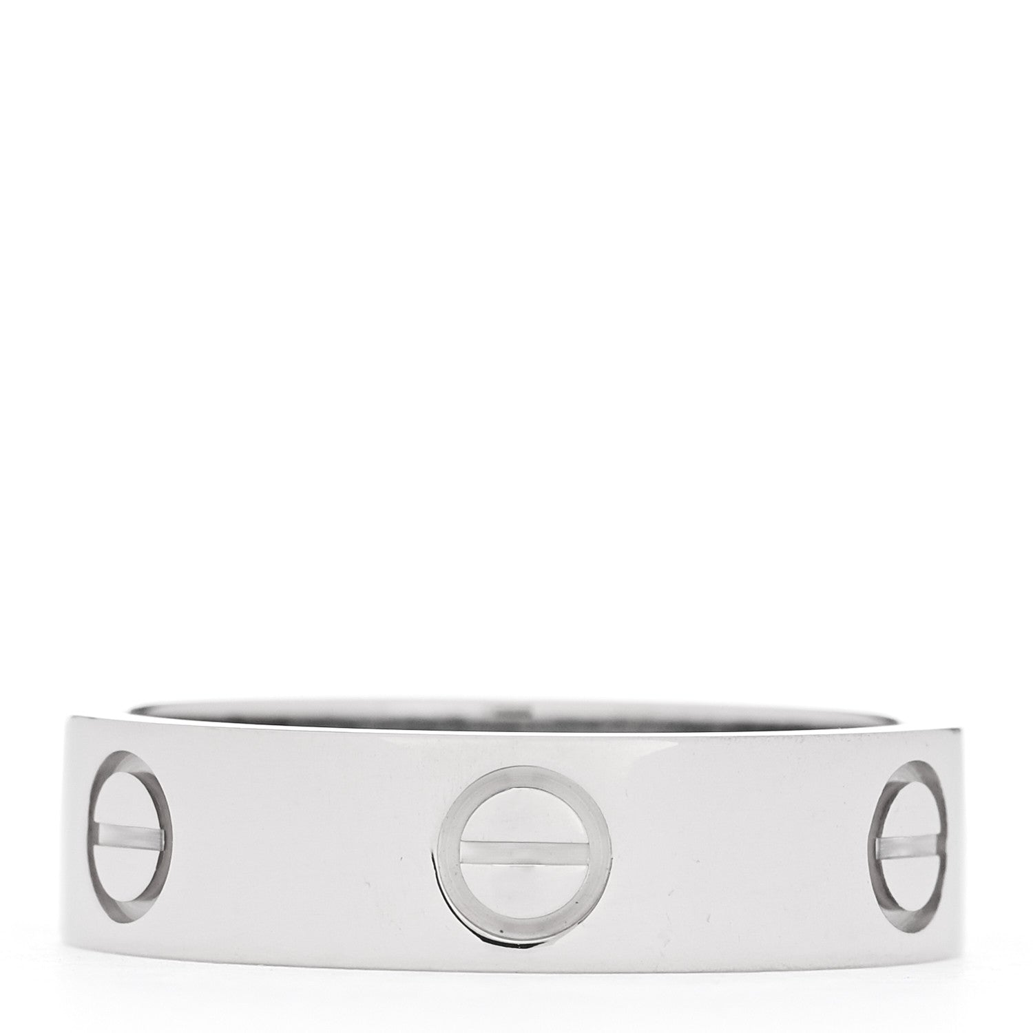 Cartier 18K White Gold 5.5mm LOVE Ring 58 8.25 3 of 4