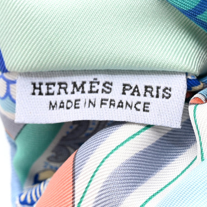 Hermes Silk Patchwork Claudia Scrunchie Multicolore 3 of 4