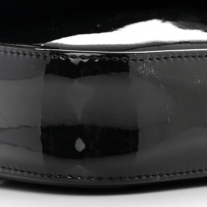 Chanel Patent Calfskin Camellia E/W Flap So Black 9 of 11