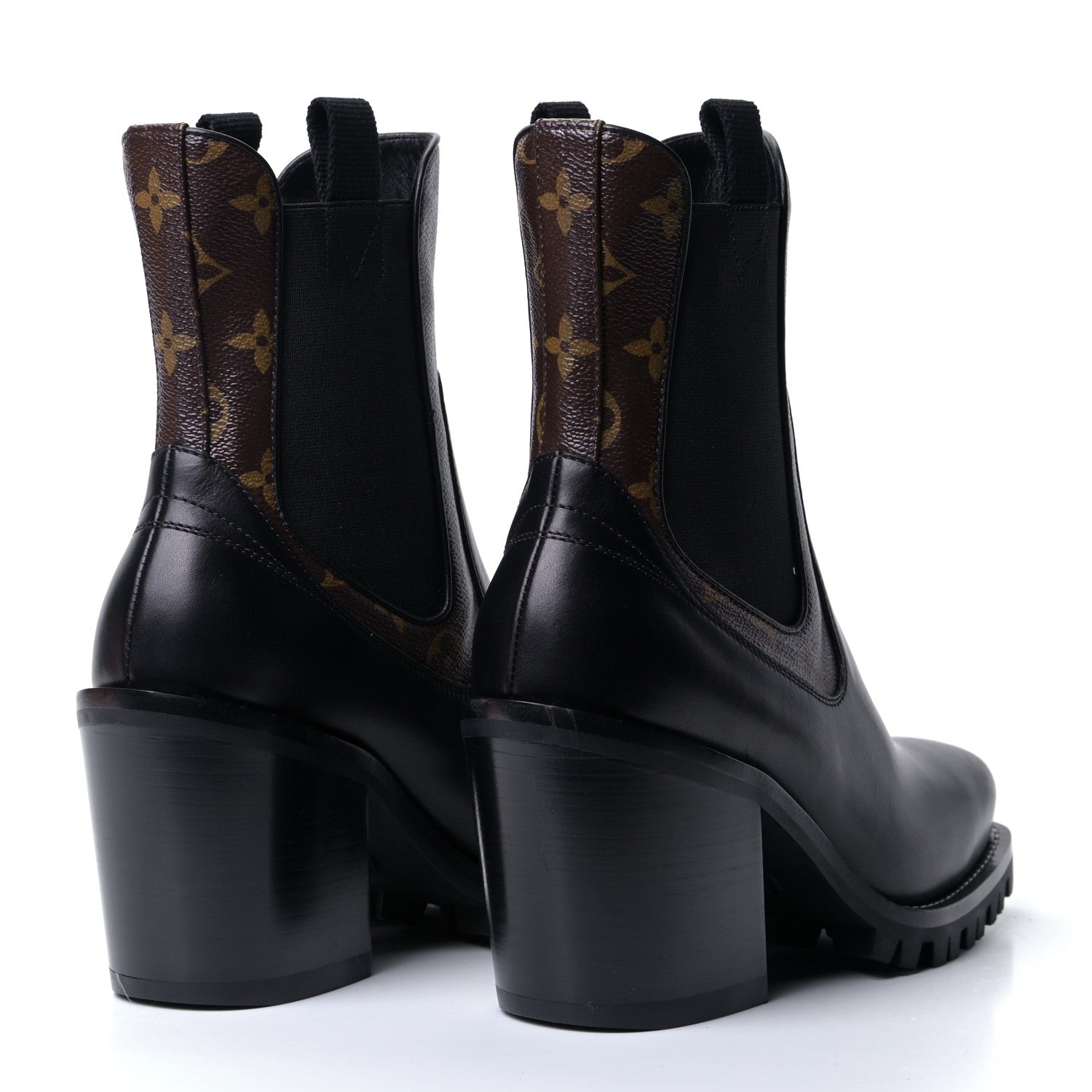 Louis Vuitton Patent Monogram Limitless Ankle Boots 40 Black 7 of 18