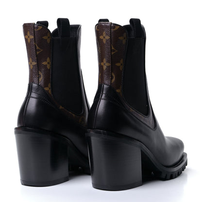 Louis Vuitton Patent Monogram Limitless Ankle Boots 40 Black 7 of 18