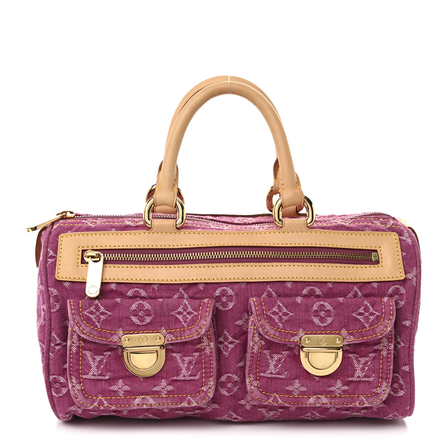 Louis Vuitton Monogram Denim Neo Speedy Fuchsia 1 of 10