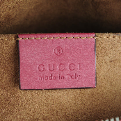 Gucci GG Supreme Monogram Blooms Mini Chain Shoulder Bag Beige Multicolor Dry Rose 7 of 8