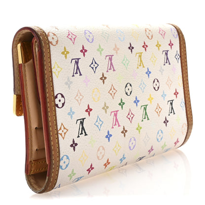 Louis Vuitton Monogram Multicolor Porte Tresor International Wallet White 3 of 6