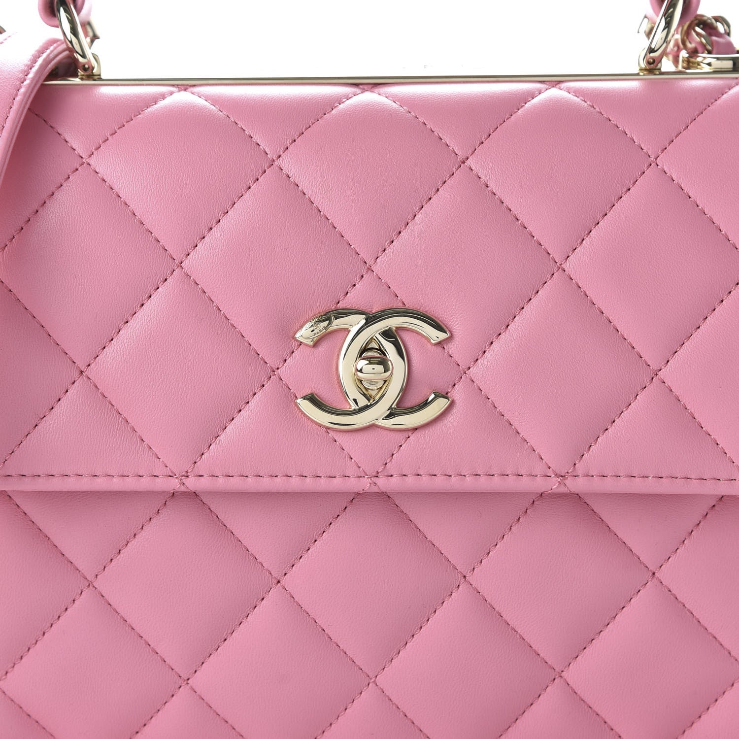 Chanel Lambskin Quilted Small Trendy CC Flap Dual Handle Bag Pink 10 of 11