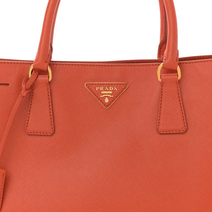 Prada Saffiano Lux Large Tote Papaya 7 of 12