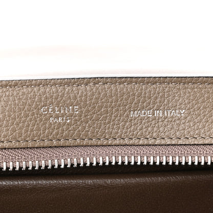 Celine Drummed Calfskin Suede Small Trapeze Souris 6 of 9
