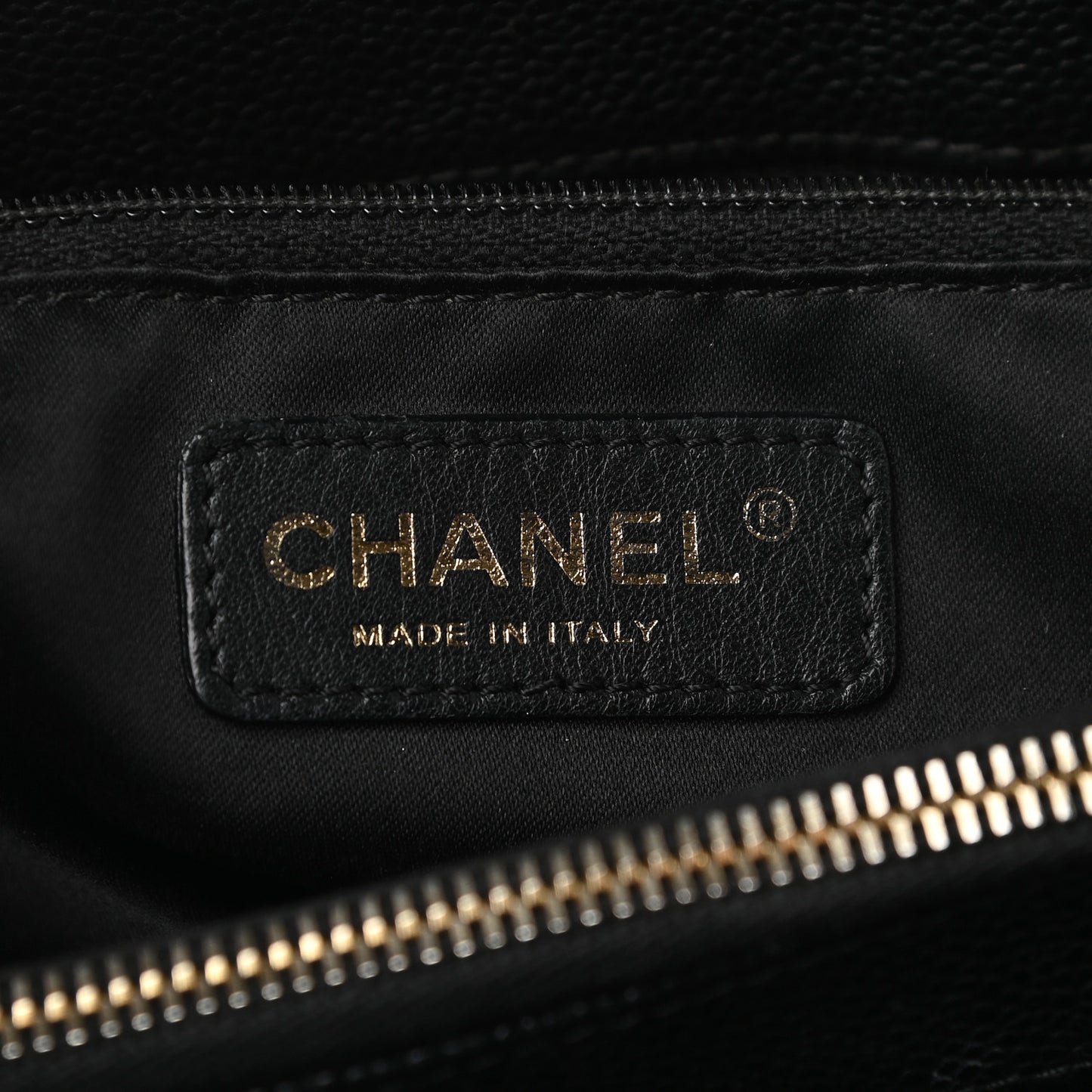 Caviar Quilted Grand Shopping Tote GST Black