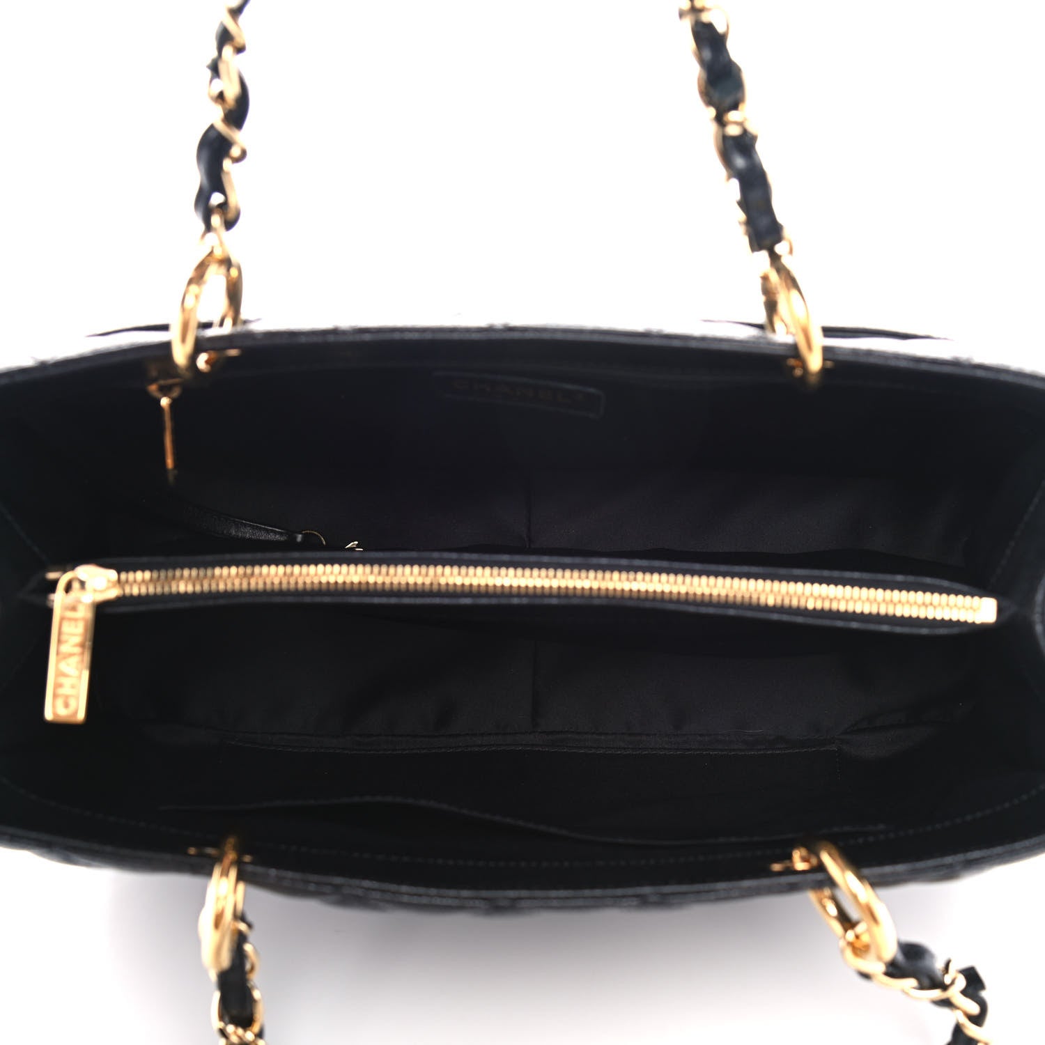 Chanel Caviar Quilted Grand Shopping Tote GST Black 5 of 15