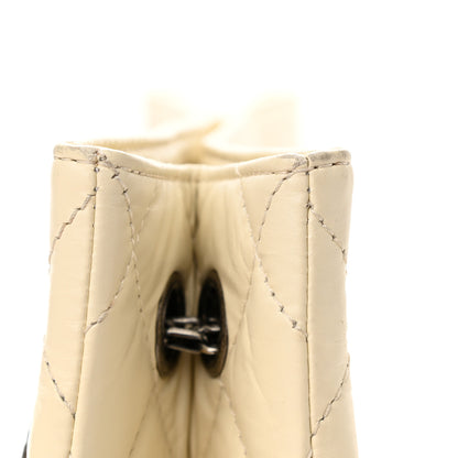 Chanel Aged Calfskin Quilted Reissue 2.55 Tote Ivory 13 of 13