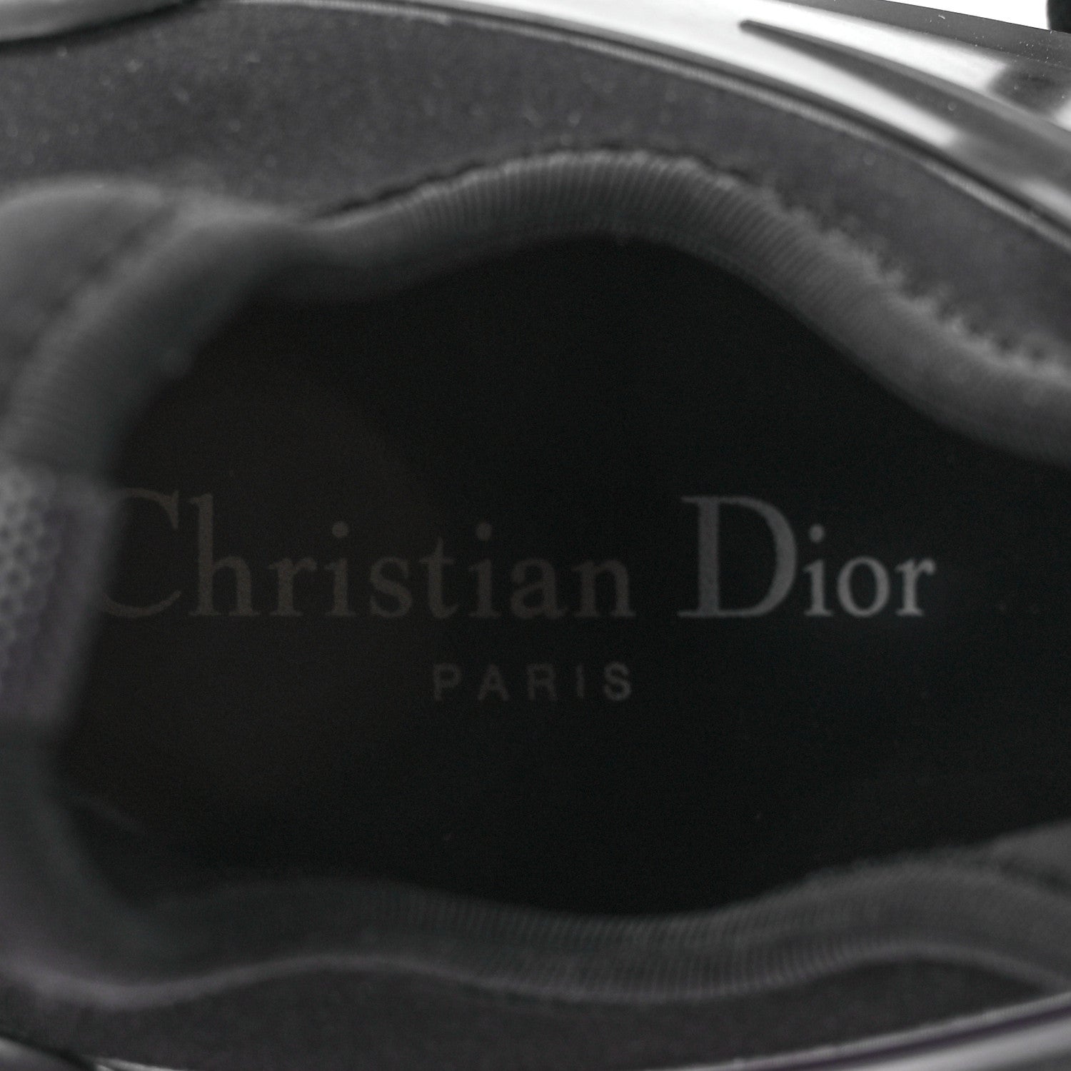 Christian Dior Neoprene Rubber Womens D-Connect Sneakers 37.5 Black 7 of 8