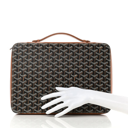 Goyard Goyardine Universal Companion Portfolio Black Gold 2 of 8