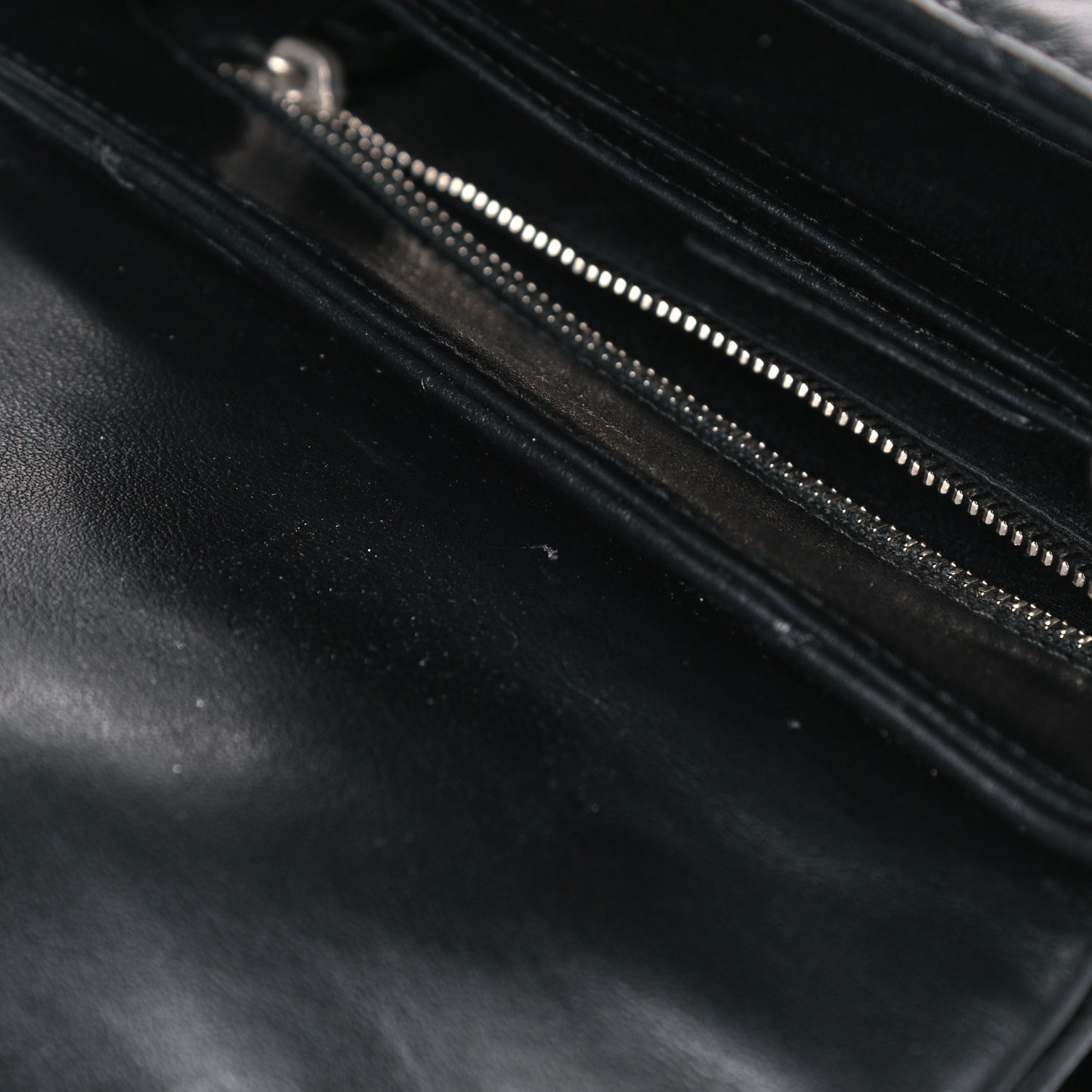 Calfskin Y Quilted Monogram Toy Loulou Crossbody Bag Black