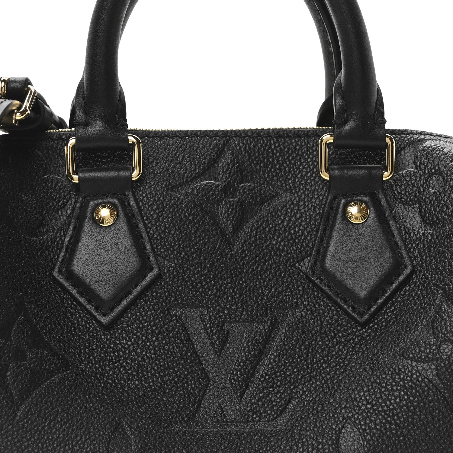 Louis Vuitton Empreinte Monogram Giant Speedy Bandouliere 20 Black 9 of 12