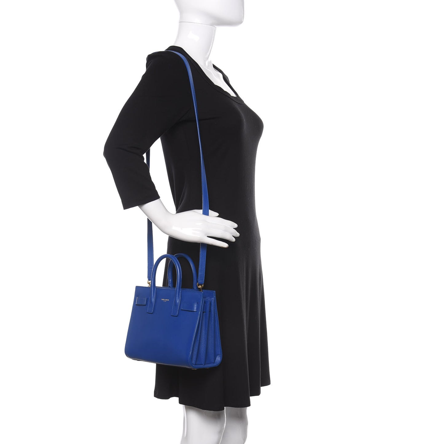 Calfskin Nano Sac De Jour Royal Blue