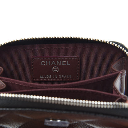 Chanel Caviar Quilted Zip Coin Purse Black 6 of 8
