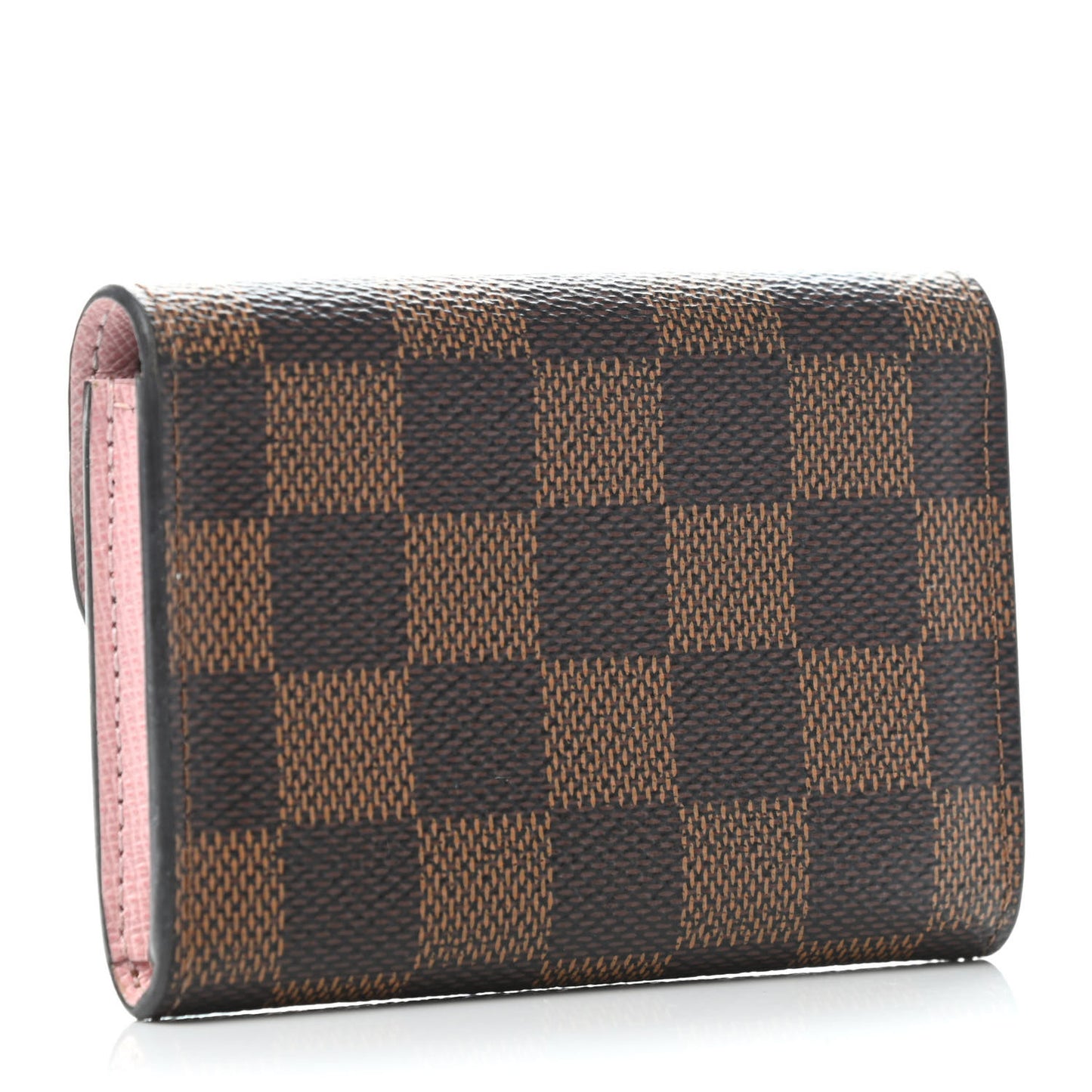 Damier Ebene Rosalie Coin Purse Rose Ballerine