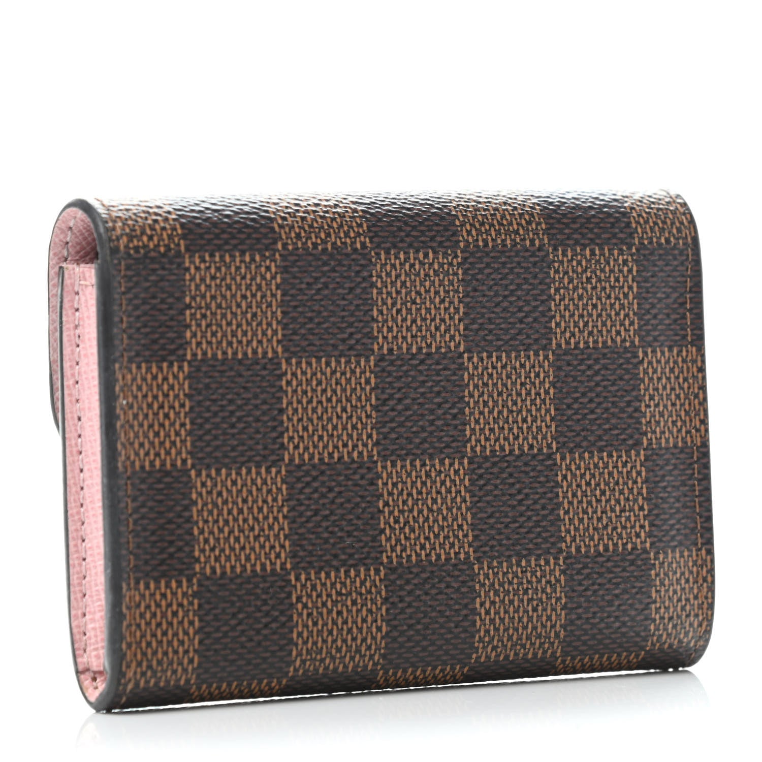 Louis Vuitton Damier Ebene Rosalie Coin Purse Rose Ballerine 2 of 4