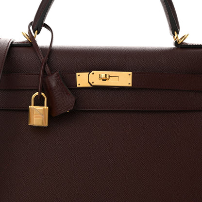 Hermes Epsom Kelly Sellier 32 Bordeaux 8 of 20