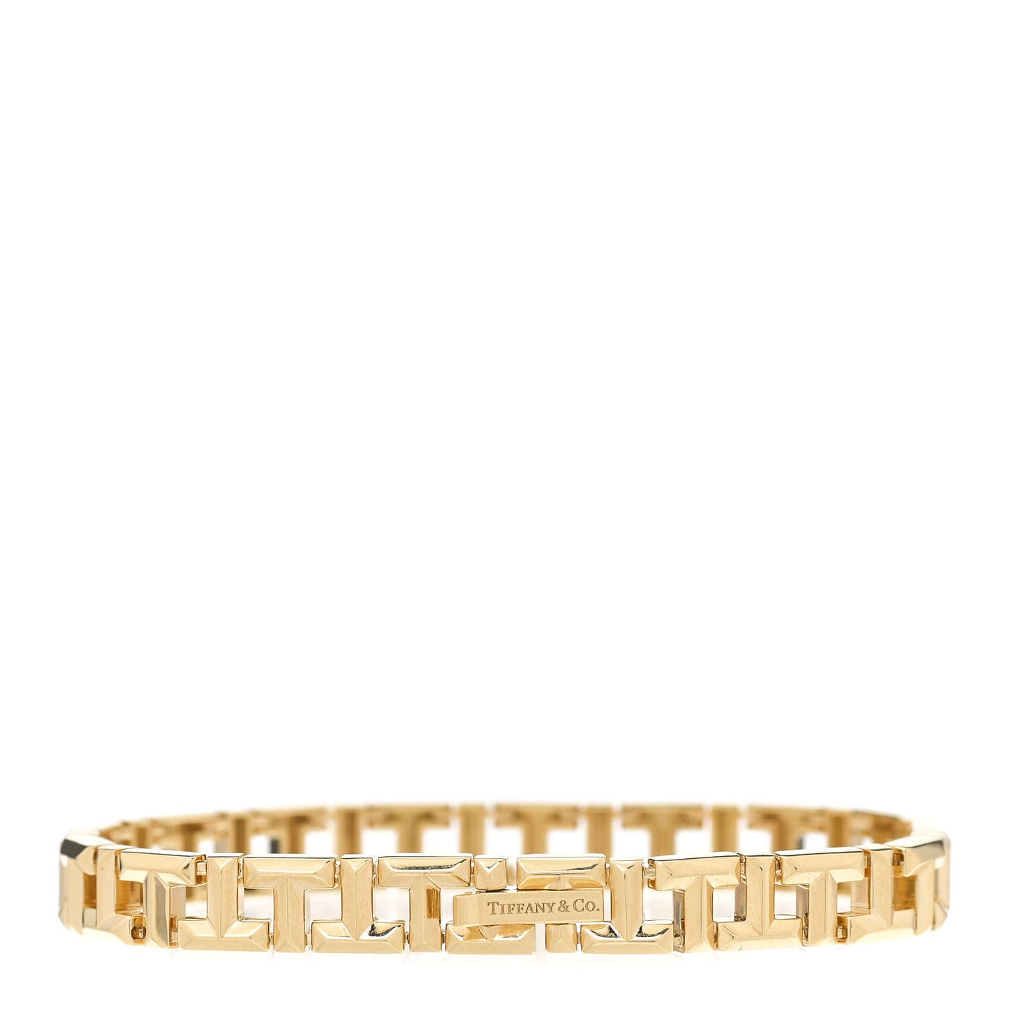 18K Yellow Gold Narrow T True Bracelet