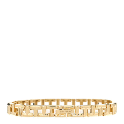 Tiffany 18K Yellow Gold Narrow T True Bracelet 2 of 4