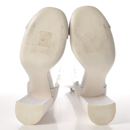 Chanel PVC Grosgrain High Boots 39 Transparent White 7 of 11