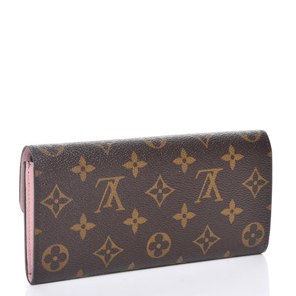 Louis Vuitton Monogram Emilie Wallet Rose Ballerine 3 of 7