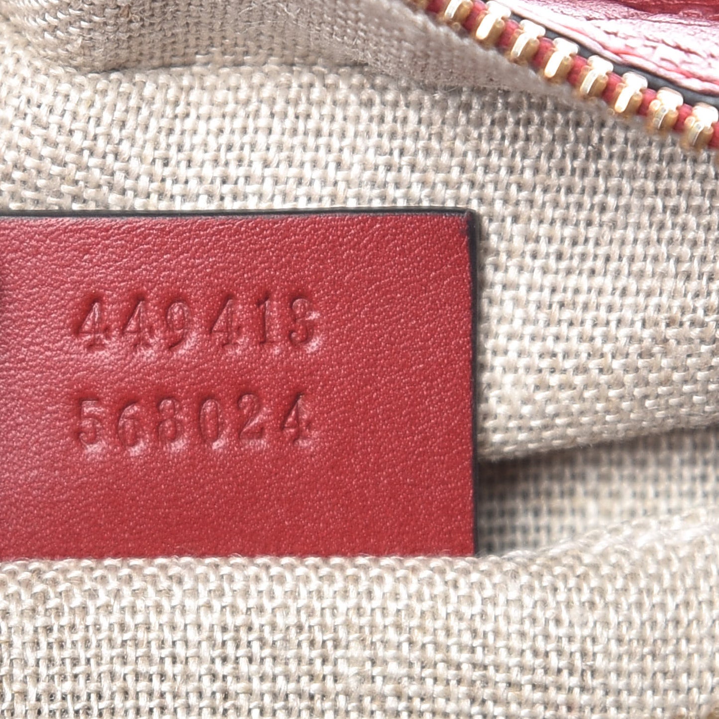 Microguccissima Mini Bree Messenger Bag Red