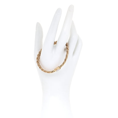 John Hardy 18K Yellow Gold Diamond 6mm Classic Twist Chain Bracelet 2 of 5