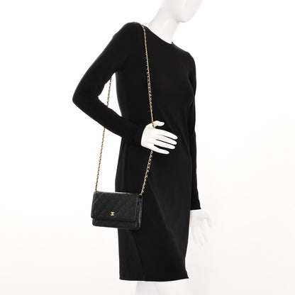 Chanel Caviar Quilted Wallet On Chain WOC Black 2 of 9