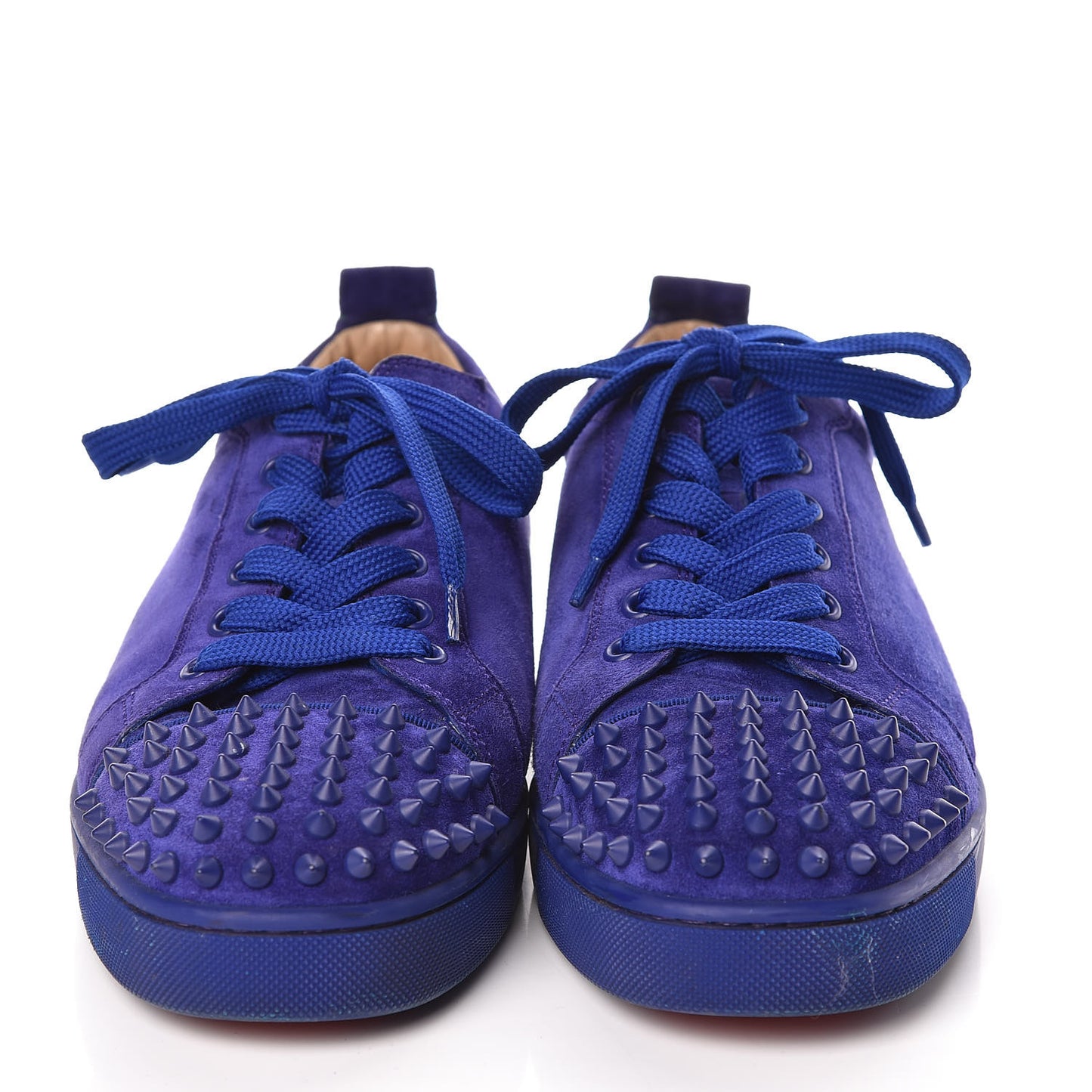 Suede Louis Junior Spikes Flat Sneakers 43 Blue