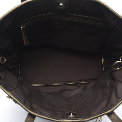 Christian Dior Coated Canvas Cannage Small Panarea Tote Bronze 5 of 12