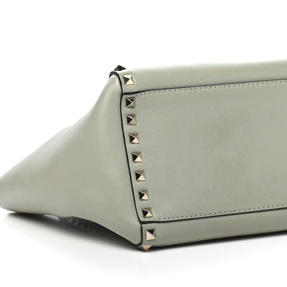 Valentino Garavani Vitello Small Rockstud Double Handle Tote Green Tea Sorbet 6 of 9