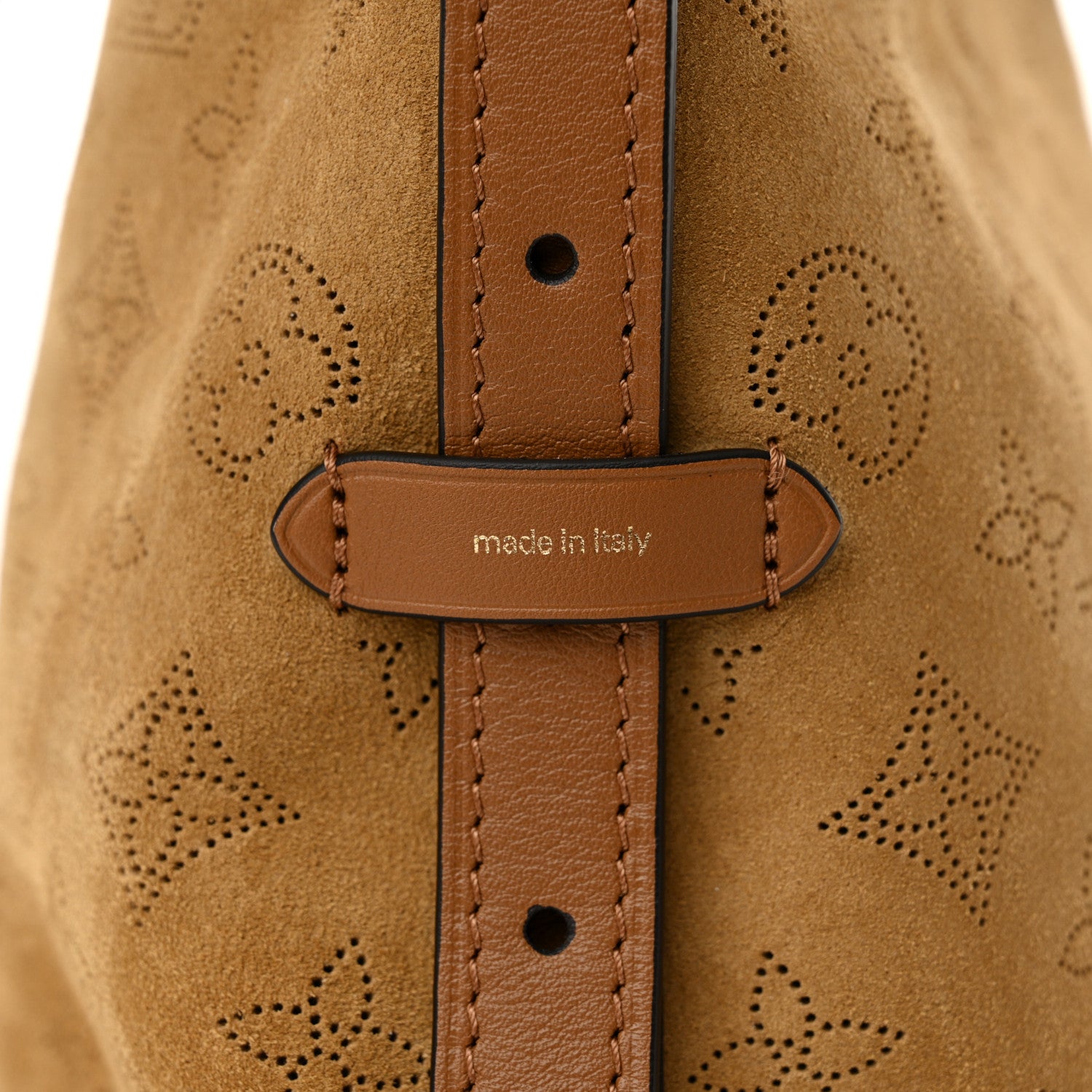 Louis Vuitton Suede Mahina CarryAll PM Beige 6 of 10
