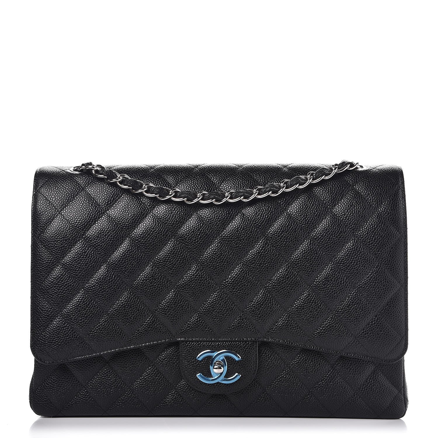 Chanel Caviar Quilted Maxi Double Flap Black 1 of 8