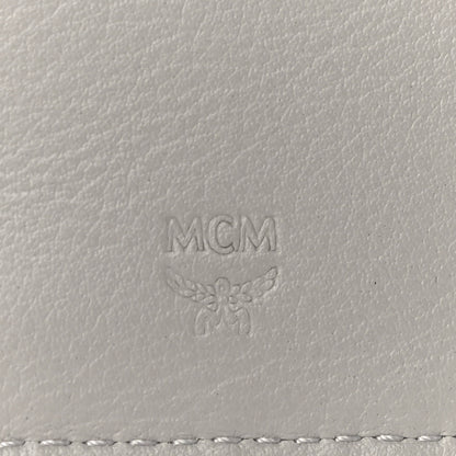 MCM Calfskin Ottomar Large Klara Two Fold Wallet Dove 6 of 11