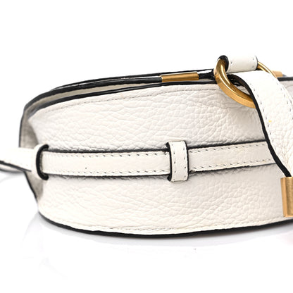 Chloe Calfskin Nano Marcie Saddle Bag White 7 of 9