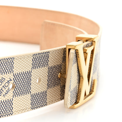 Louis Vuitton Damier Azur LV Initiales Belt 80 32 3 of 10