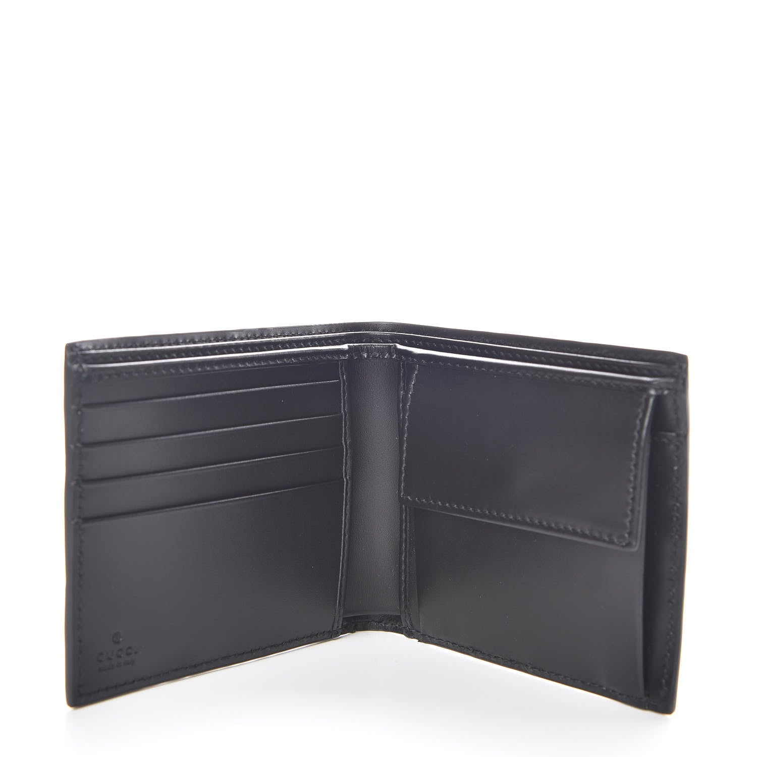 Gucci Guccissima Signature Dorian Bi-Fold Wallet Black 5 of 8
