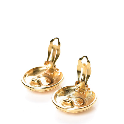 Chanel CC Clip On Earrings Gold 3 of 5