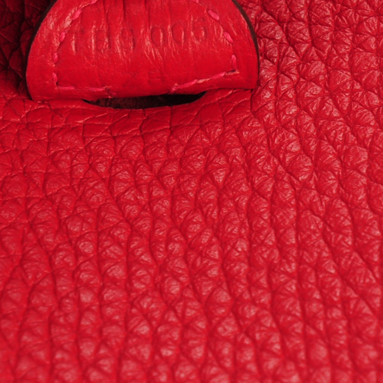 Hermes Taurillon Clemence Amazone Evelyne TPM Rouge Casaque Bleu Saphir 7 of 7