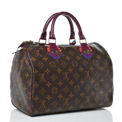 Louis Vuitton Monogram Totem Speedy 30 Magenta 3 of 13