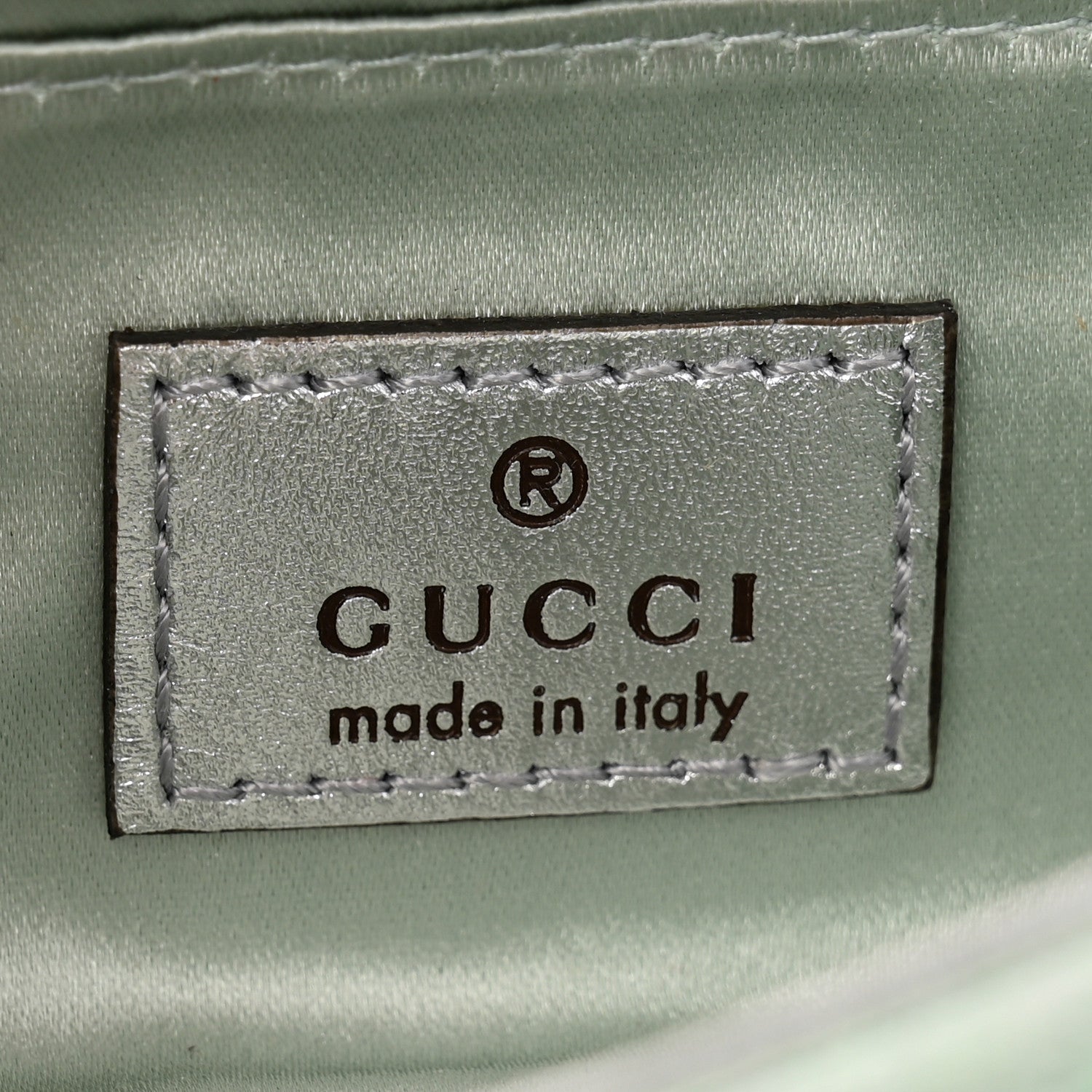 Gucci Iridescent Nappa Vertical Matelasse Small Maxi Horsebit Chain Shoulder Bag Iridescent Salvy Green 6 of 12