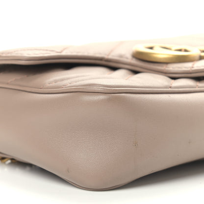 Gucci Calfskin Matelasse Super Mini GG Marmont Shoulder Bag Porcelain Rose 15 of 20