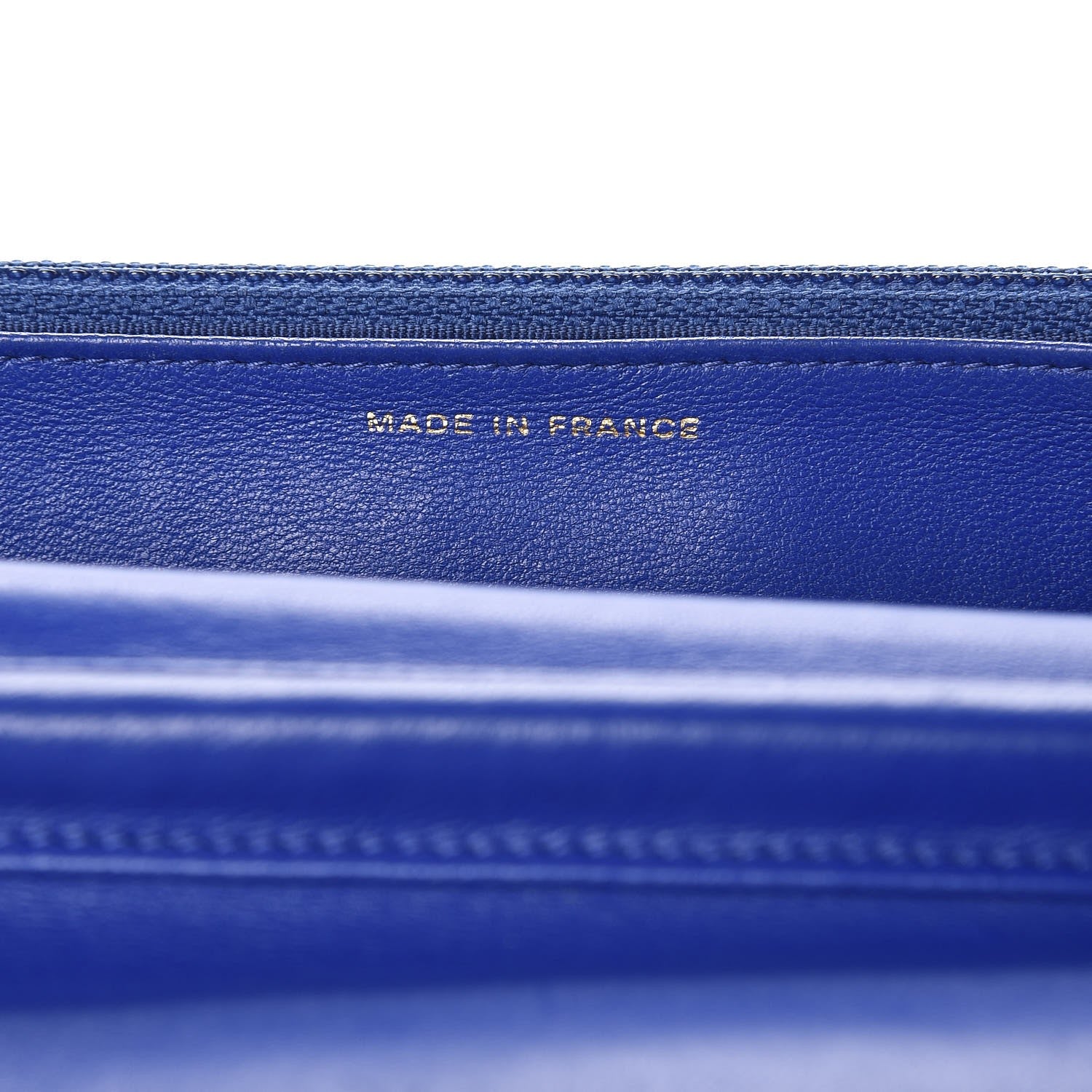 Chanel Lambskin Quilted Wallet On Chain WOC Blue Fonce 7 of 11